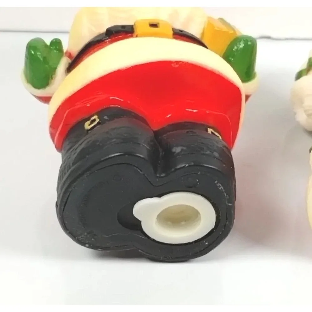 Vintage Hallmark Christmas Santa Mrs Claus‎ Salt Pepper Shakers Hallmark Cards